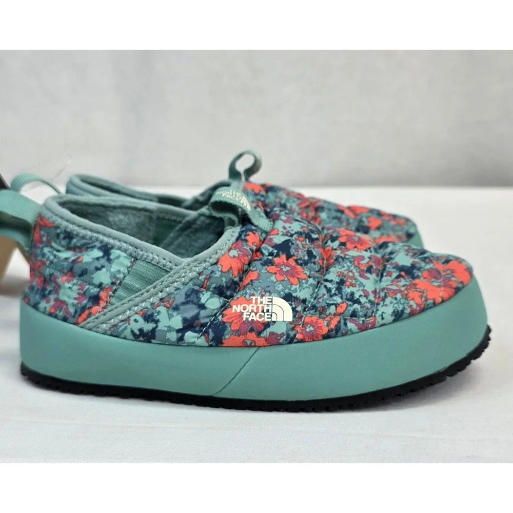The North Face Kids ThermoBall Traction Mule II Slippers Floral Wasabi Green 13